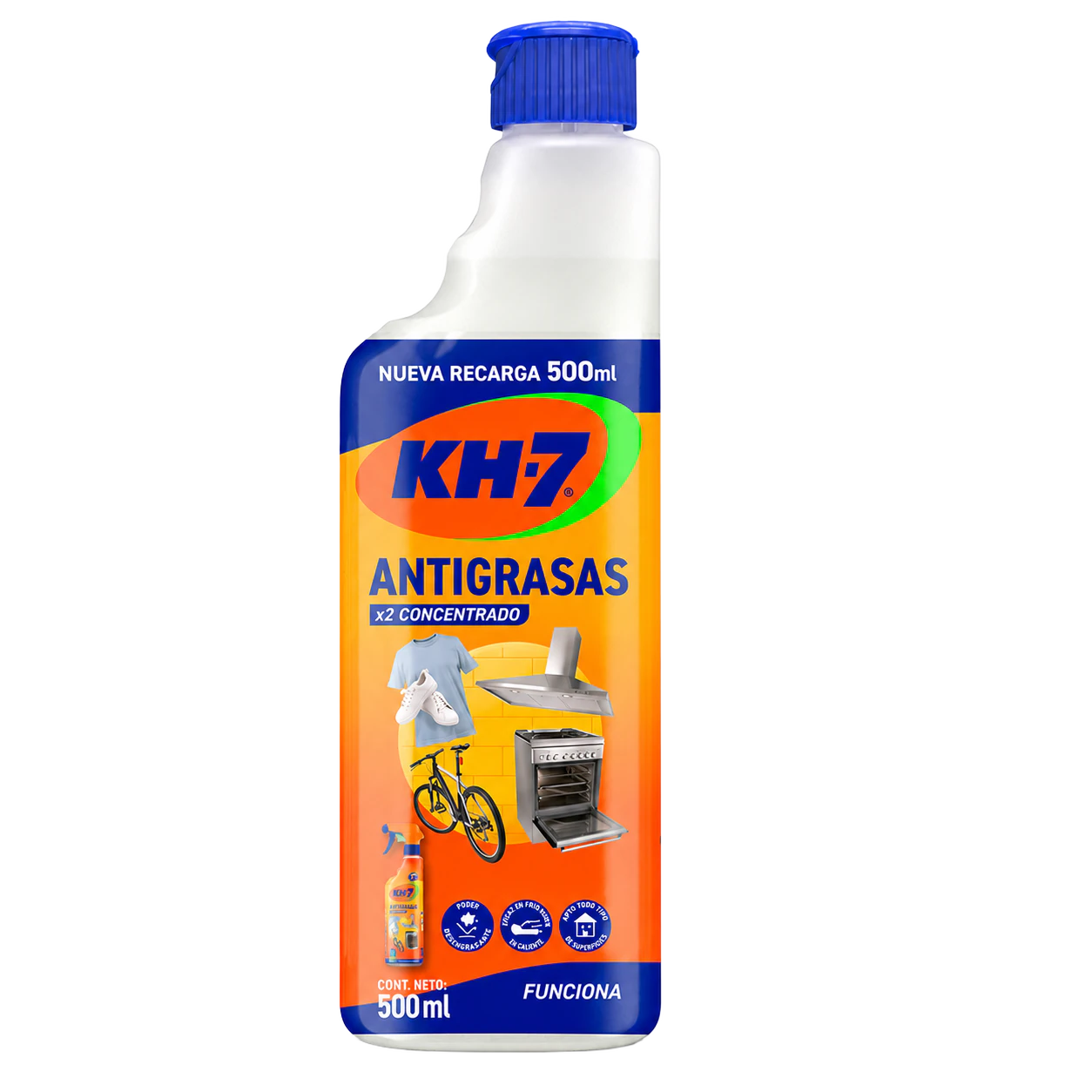 KH-7 Antigrasas — formato Recarga 500 ml