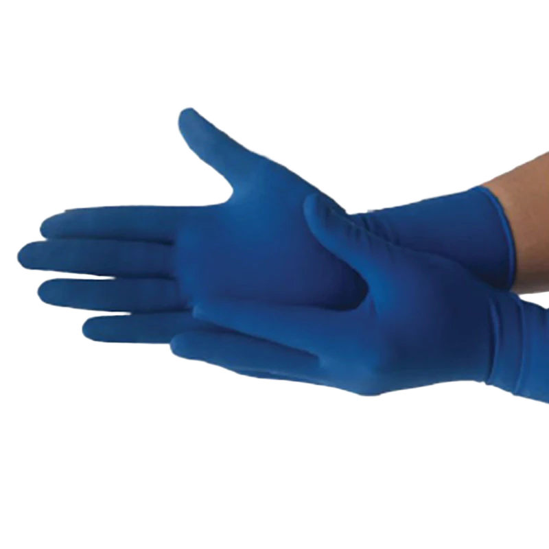Guantes Metal Detectable de Nitrilo Azul Talla XL (Caja de 100ud) NGLOVE, Tressa