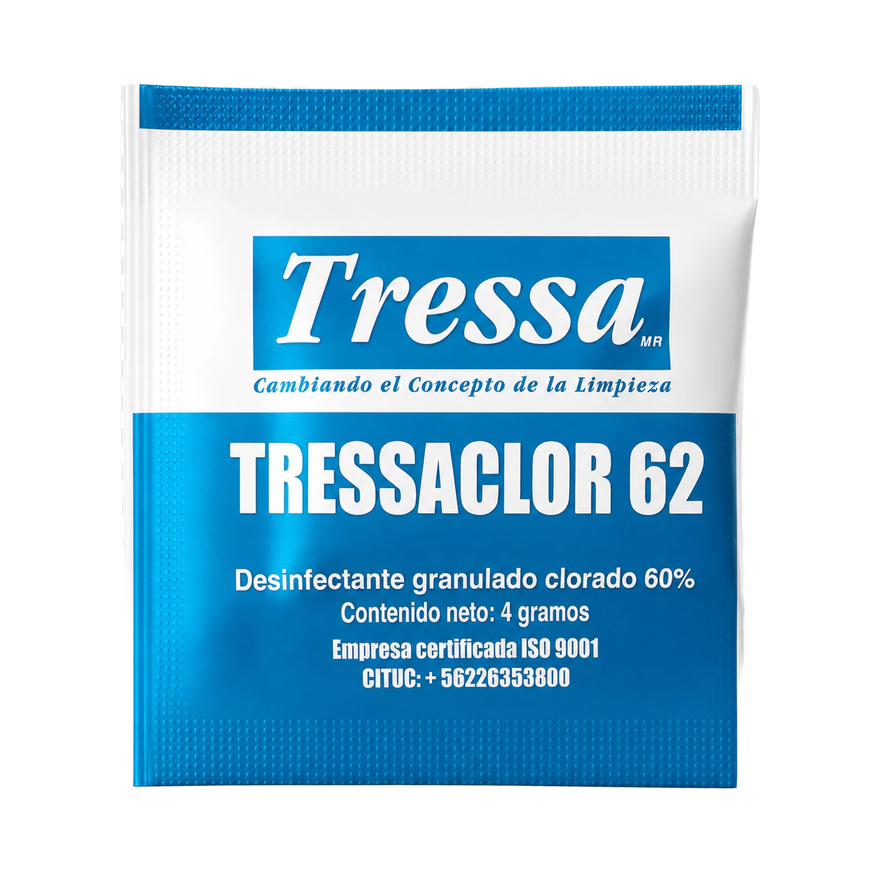 TRESSACLOR 62, limpieza y desinfección de superficies, Tressa Medical